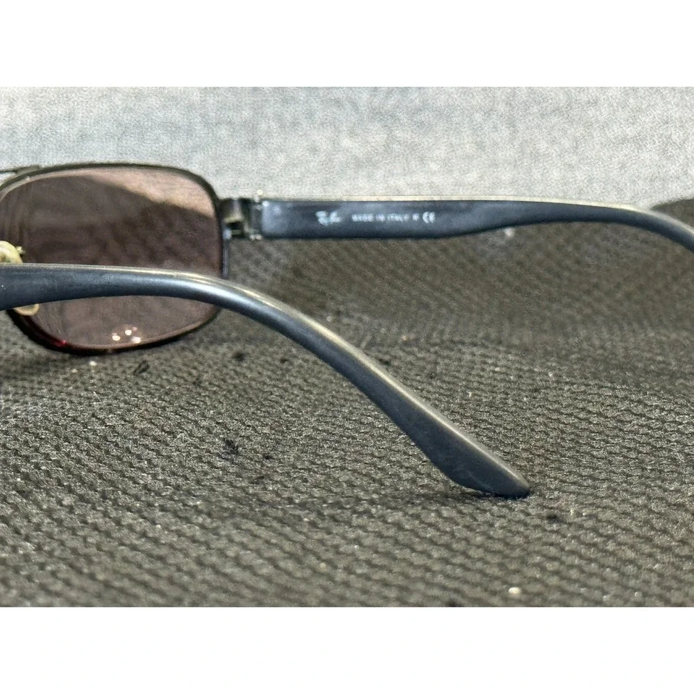 Vintage Ray-Ban Unisex‎ Gray Full Rim Rectangular Sunglasses Metal Frame Only